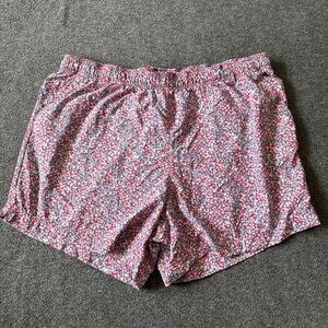 Columbia PFG Swim Trunks Mens XL Blue Red Floral Palm Board Shorts 5" Inseam